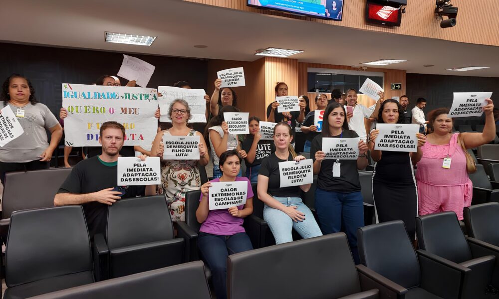 Pais e Professores em Campinas Protestam Escola Provis ria um Desrespeito ao Futuro