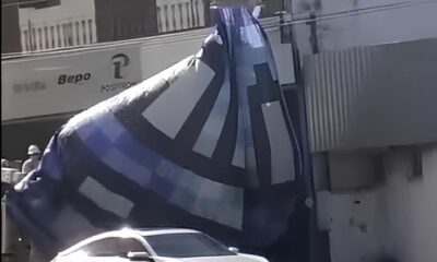 V DEO Bal o Gigante Cai em Avenida e Provoca Caos na Fia o El trica O Que Aconteceu