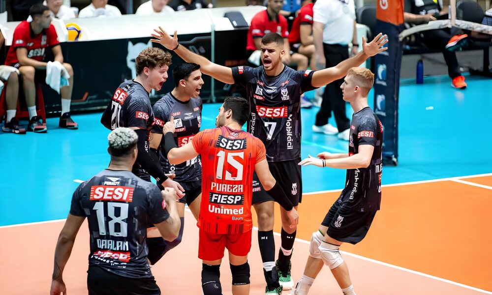 Sesi Bauru Aplica Show em Praia Clube e Coloca Um P na Semifinal da Superliga O Jogo que Parou o Pa s