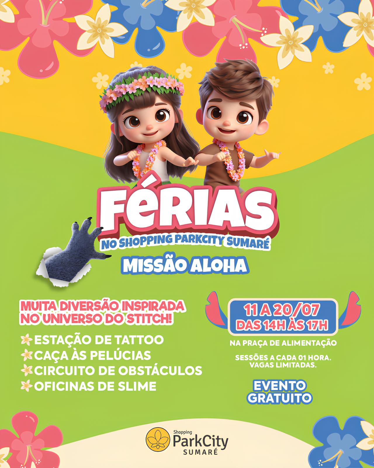 Descubra a Magia das F rias de Julho O Shopping ParkCity Sumar Transforma o T dio em Aventura com a Miss o Aloha